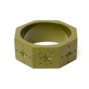✨  Wide Khaki Bangle
